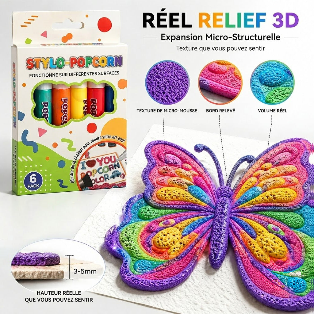 🔥Économisez 50 % en commandant dès aujourd’hui 丨 Stylo artistique IEY® 3D Relief – Transformez vos dessins plats en œuvres d’art 3D que l’on peut toucher🪄